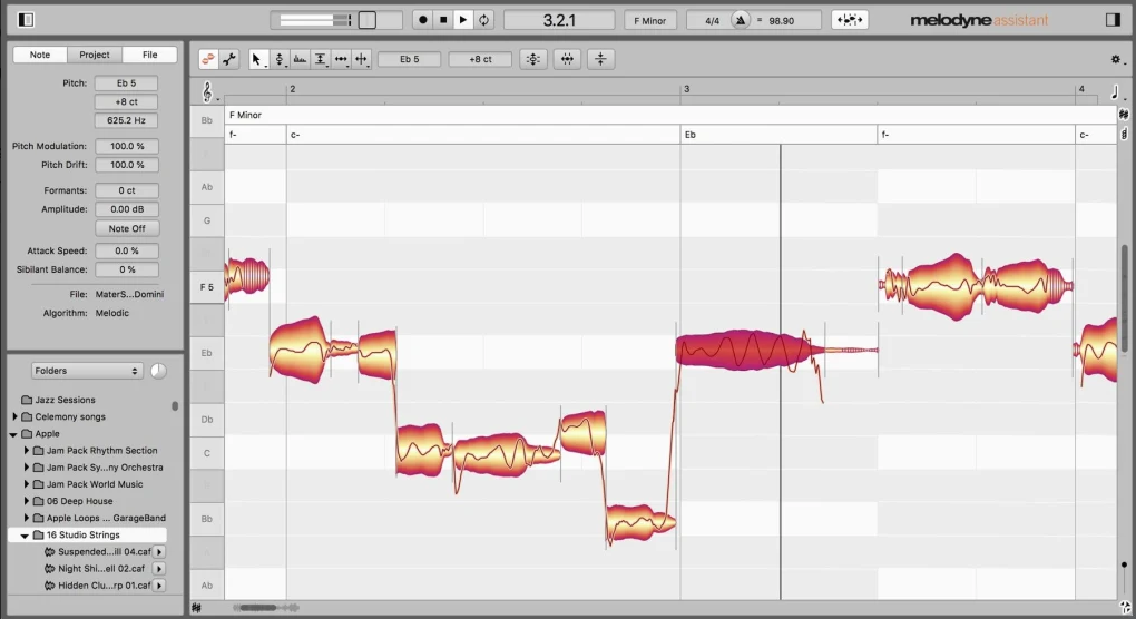 Celemony Melodyne, le plugin de voix pour rappeurs, chanteurs et chanteuses