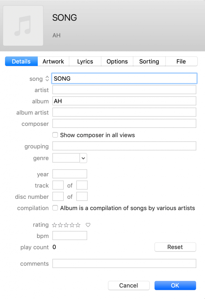 Illustration pour iTunes metadata